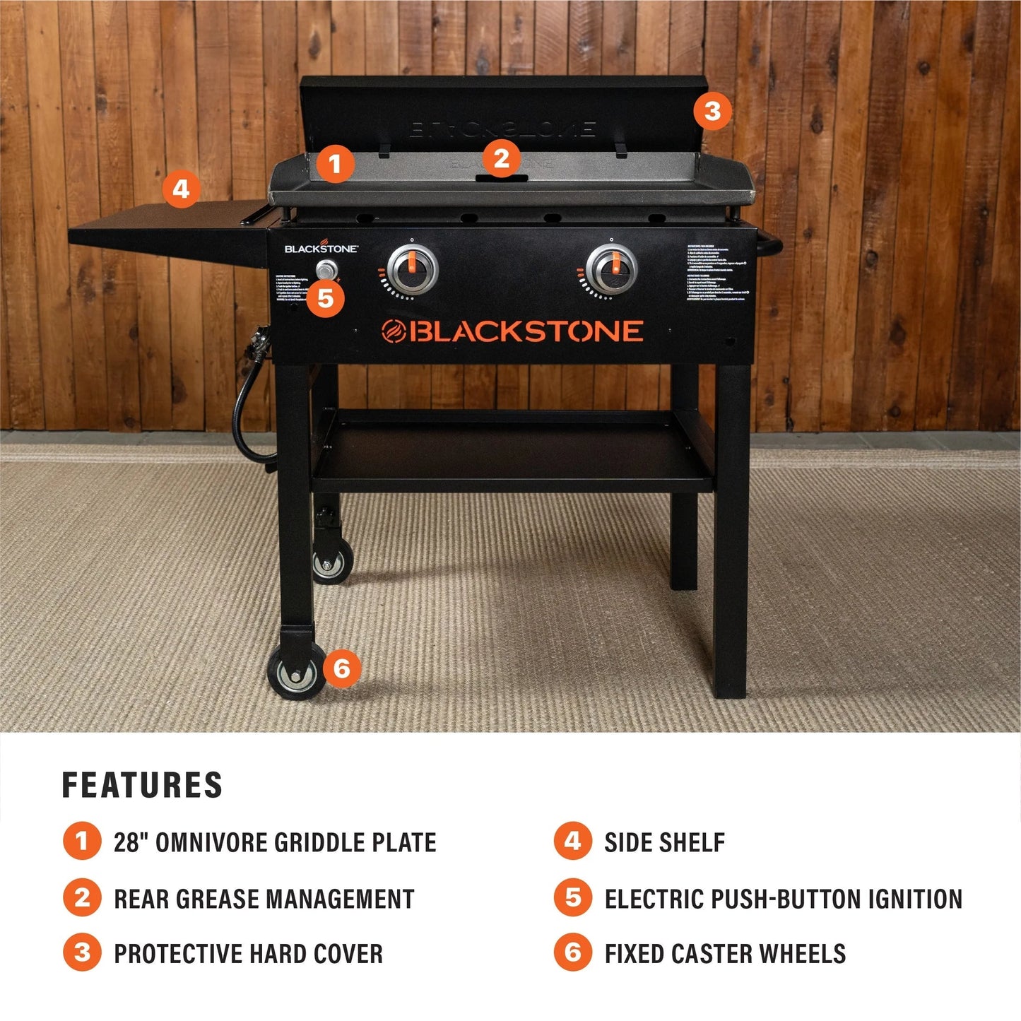 🔥 Blackstone 28" 2-Burner Omnivore Griddle – Perfect for Outdoor Cooking & Easy Cleanup
