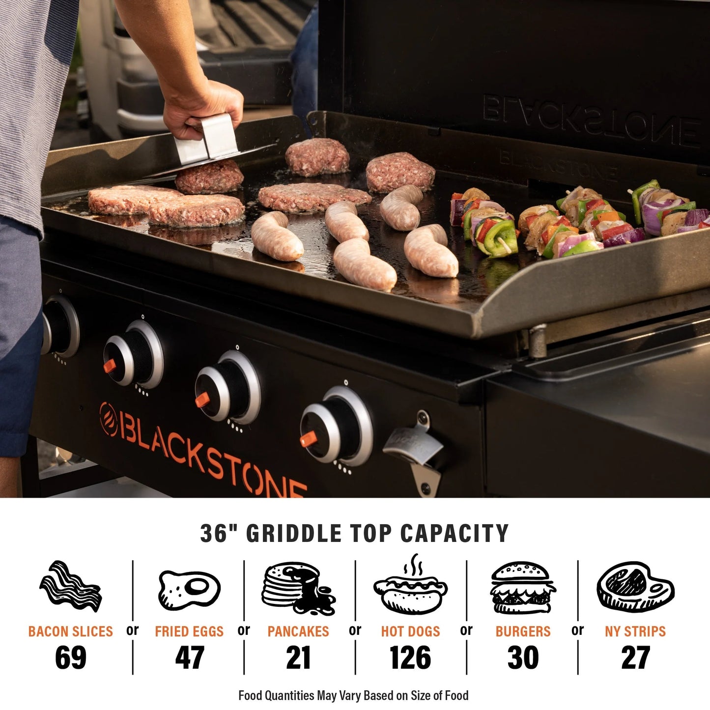 🔥 Blackstone 36" 4-Burner Outdoor Griddle Cooking Station w/ Hard Cover – Perfect for BBQ & Backyard Feasts
